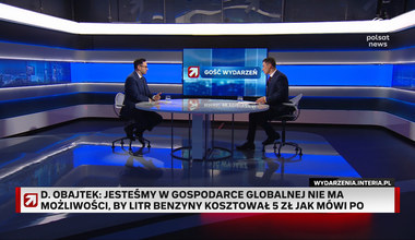 Obajtek w "Gościu Wydarzeń": Jesteśmy jednym z krajów, w którym są najtańsze paliwa 