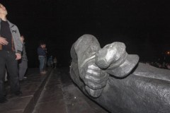 Obalili pomnik Lenina. "Prawdziwe święto"