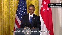 Obama: Trump nie nadaje się na prezydenta Stanów Zjednoczonych