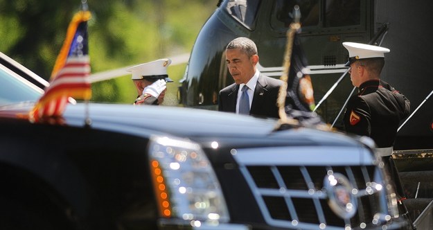 Obama zabierze ze sobą az 56 pojazdów /Olivier Douliery/POOL /PAP/EPA