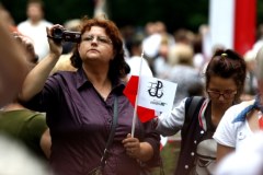 Obchody 70. rocznicy powstania przy pomniku Gloria Victis