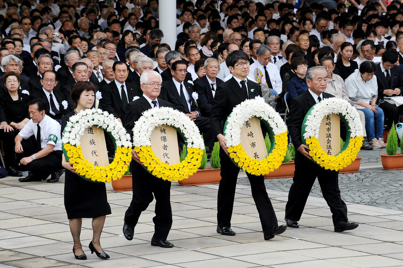 Obchody 72. rocznicy zrzucenia przez USA bomby atomowej na Nagasaki /AFP