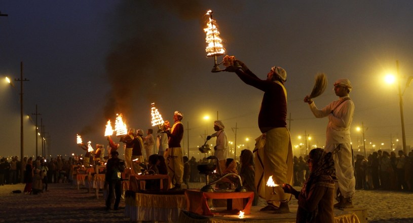 Obchody święta Kumbhamela /Getty Images