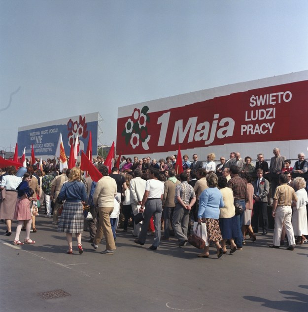 Obchody Święta Pracy w Warszawie, 1 maja 1986 /Jan Morek/PAI /PAP