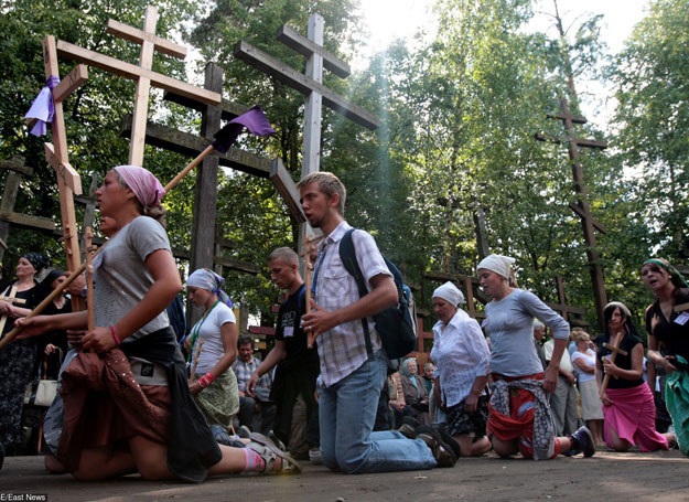 Obchody święta Przemienienia Pańskiego na Grabarce w 2009 roku /Jakub Orzechowski  /East News