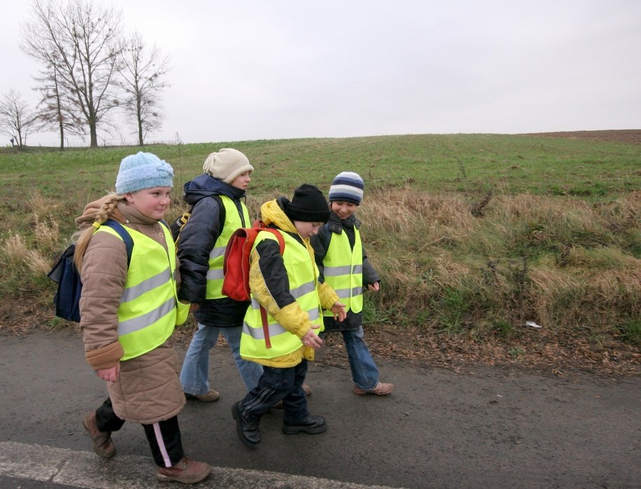 Obecnie obowiązek noszenia odblasków mają jedynie dzieci do 15. roku życia /Jerzy Undro /PAP