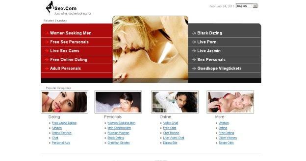 Obecnie sex.com to zbiór linków do różnych usług i serwisów o tematyce randkowej oraz erotycznej /materiały prasowe