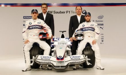 Obecny skład zespołu BMW Sauber. Jaki będzie w następnym sezonie? /AFP