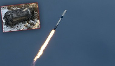 Obiekt z kosmosu spadł pod Poznaniem. Szczątki rakiety Falcon 9