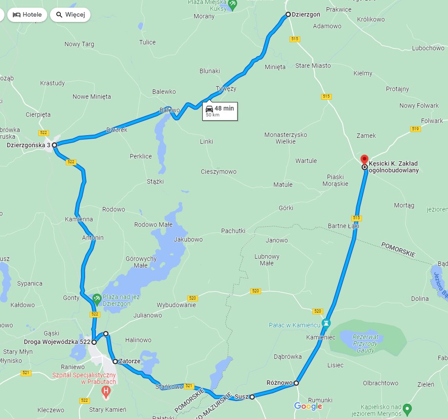 Objazd dla samochodów ciężarowych /Zarząd Dróg Wojewódzkich /Materiały prasowe