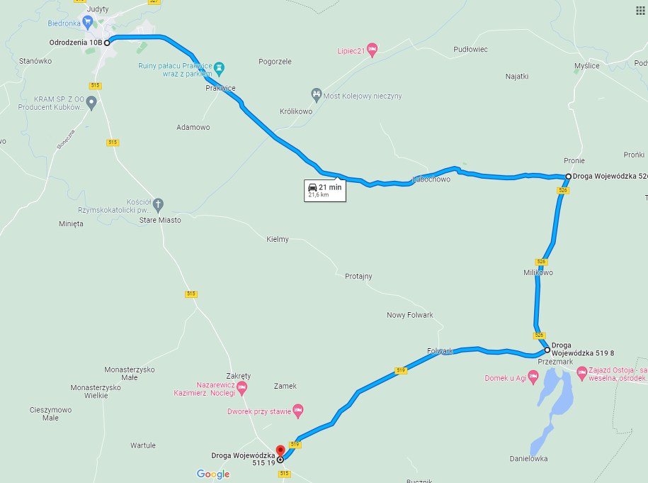 Objazd dla samochodów osobowych /Zarząd Dróg Wojewódzkich /Materiały prasowe