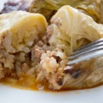 Obłędnie pyszne gołąbki, kasza i pieczarki robią tu robotę. Mój ulubiony przepis