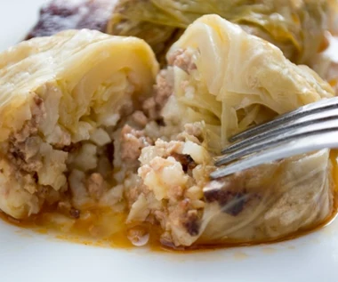 Obłędnie pyszne gołąbki, kasza i pieczarki robią tu robotę. Mój ulubiony przepis