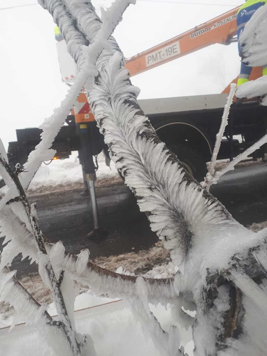 Oblodzenia na Dolnym Śląsku / TAURON Dystrybucja /
