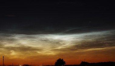 Obłoki srebrzyste - prawdziwy podniebny spektakl