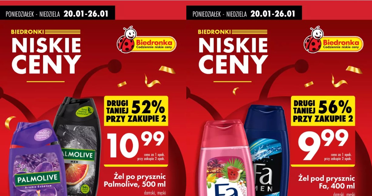 Obniżki do 66%! Żele i szampony w Biedronce teraz w wyjątkowych cenach! /Biedronka