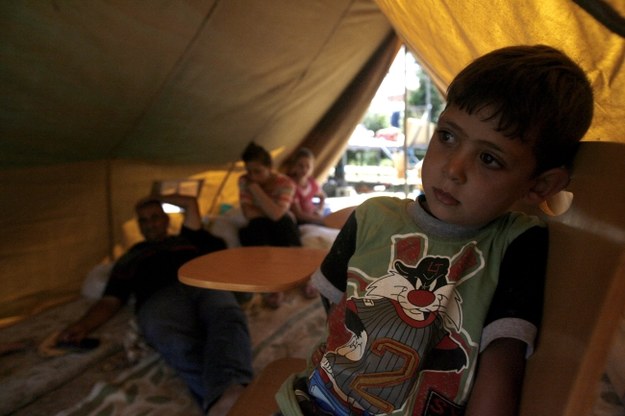 Obóz dla chrześcijańskich uchodźców /AHMED JALIL /PAP/EPA