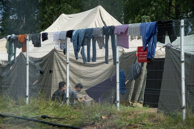 Obóz dla nielegalnych imigrantów przybyłych z Białorusi /Valdemar Doveiko /PAP