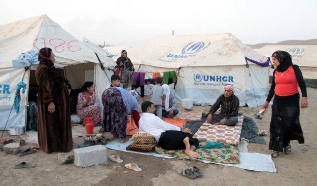 Obóz dla syryjskich uchodźców w Iraku. /Kamal Akrayi /PAP/EPA