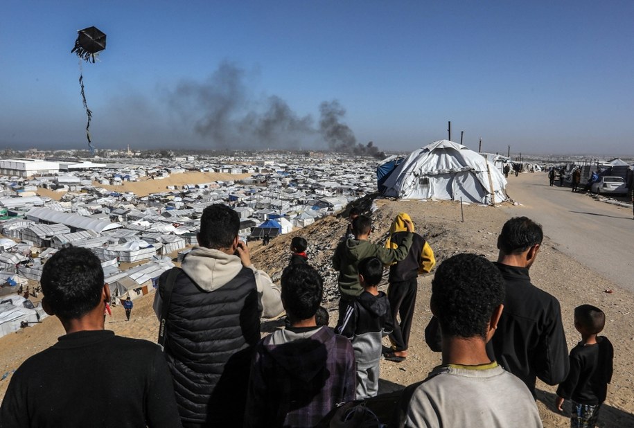 Obóz Ghaith w Strefie Gazy, 31 stycznia 2026 /	AA/ABACA /PAP