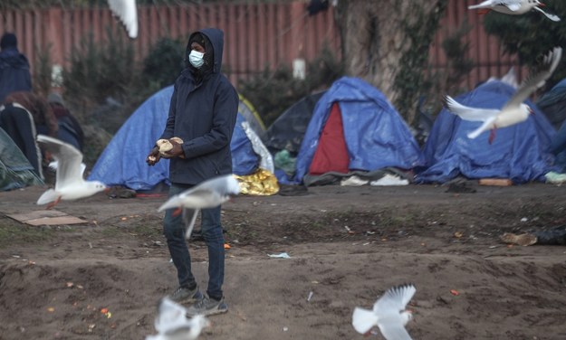 Obóz migrantów w Calais /MOHAMMED BADRA /PAP/EPA
