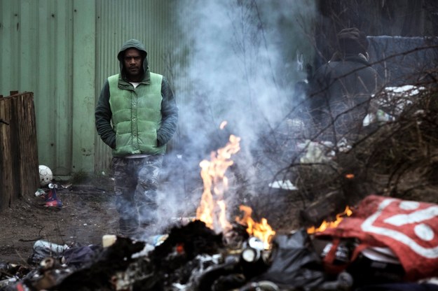 Obozowisko imigrantów w Calais /EPA/ETIENNE LAURENT /PAP/EPA