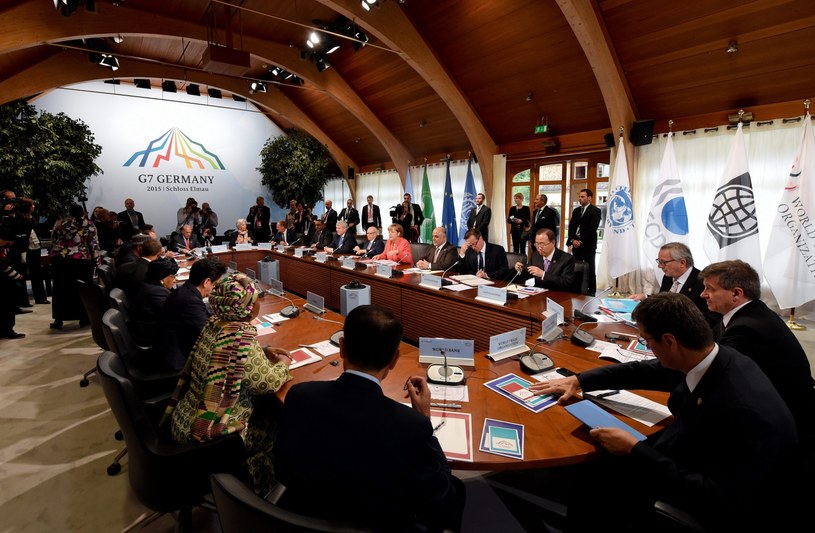 Obrady podczas szczytu G7 /SVEN HOPPE /PAP/EPA