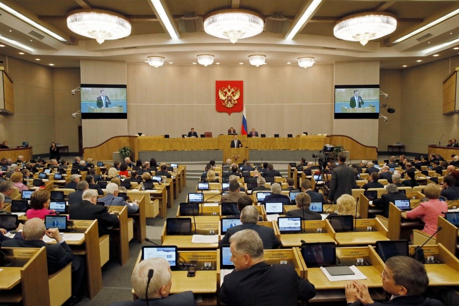 Obrady rosyjskiej Dumy //YURI KOCHETKOV /PAP/EPA