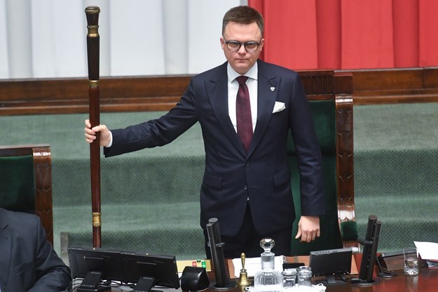 Obrady Sejmu, marszałek Szymon Hołownia /Piotr Nowak /PAP