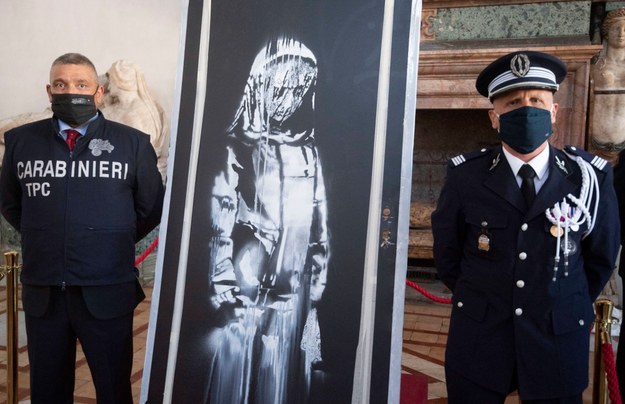 Obraz Banksy'ego został skradziony z klubu Bataclan /ANSA /PAP/EPA