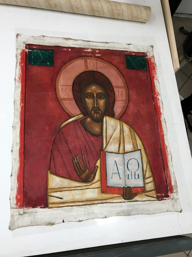Obraz był przykryty inną ikoną „Chrystusa Pantokratora” /Krzysztof Kot /RMF FM