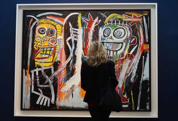 Obraz "Dustheads" (1982) autorstwa Jean-Michela Basquiata, który sprzedano za 48,8 mln dolarów /Wealth Solutions
