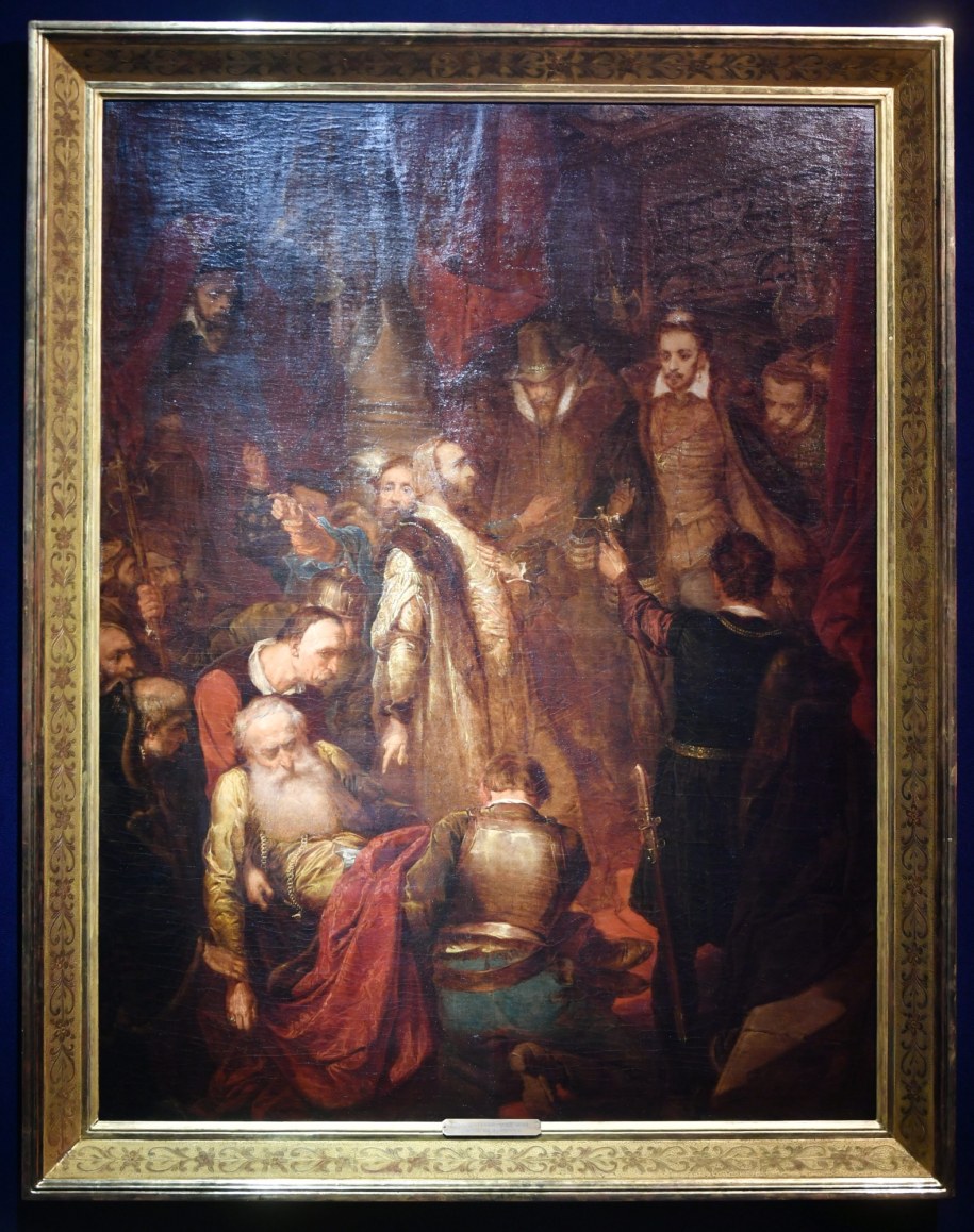 Obraz Jana Matejki "Zabicie Wapowskiego" /Bartłomiej Zborowski /PAP