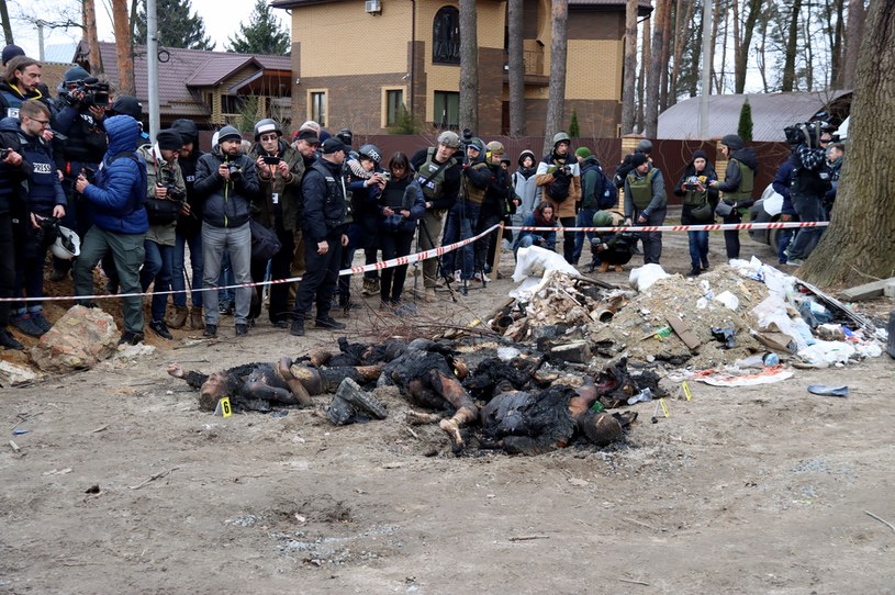Obraz ludobójstwa w Buczy /Anatolii Siryk/ Ukrinform/Future Publishing /Getty Images