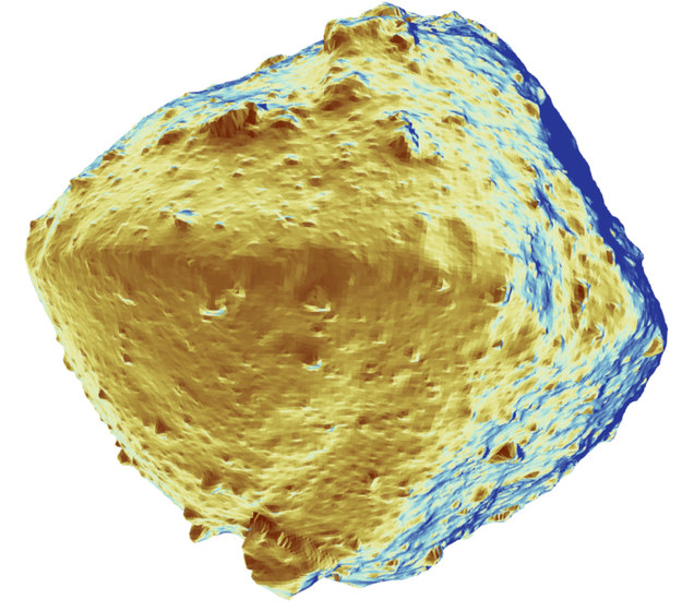 Obraz termiczny planetoidy Ryugu /© 2019 Seiji Sugita et al., Science /Materiały prasowe