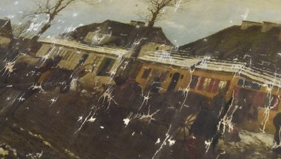 Obraz znaleziony w galerii handlowej. Teraz trafi do konserwacji