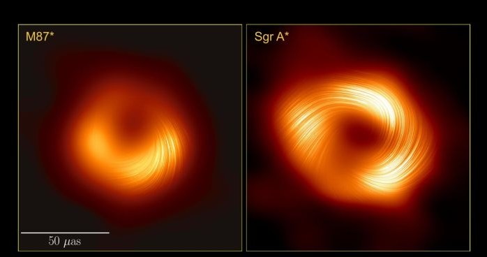 Obrazy czarnych dziur M87* i Sagittarius A* z Teleskopu Horyzontu Zdarzeń. /EHT Collaboration /materiał zewnętrzny