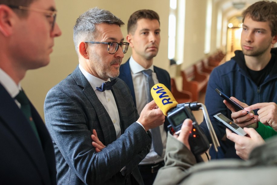 Obrońca Henryka Kani, adwokat Olgierd Pogorzelski w Sądzie Okręgowym w Katowicach /Jarek Praszkiewicz /PAP