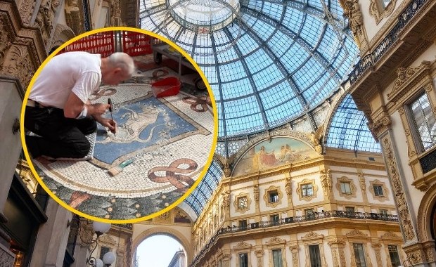 Obrót na szczęście. Turyści "wydeptali" zabytkową mozaikę, ruszyła renowacja