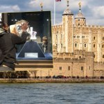 Obrzucili gablotę z koroną królewską kremem. Jest nagranie