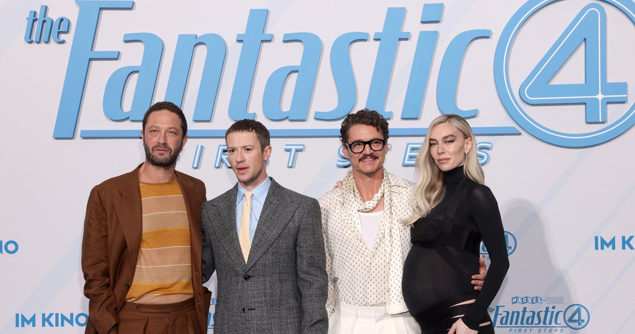 Obsada "Fantastycznej czwórki" na premierze w Berlinie /GERALD MATZKA