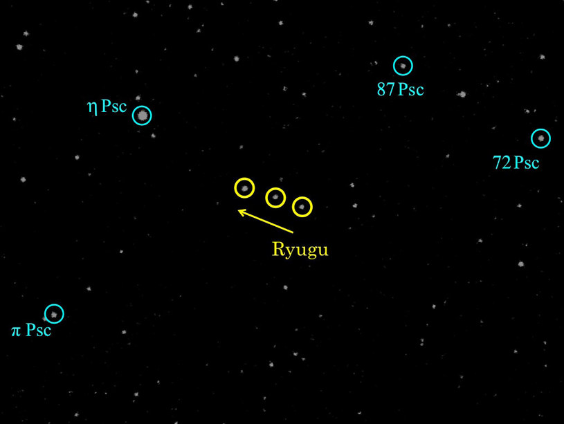 Obserwacje planetoidy Ryugu w dniach 11-14 maja 2018 /materiały prasowe