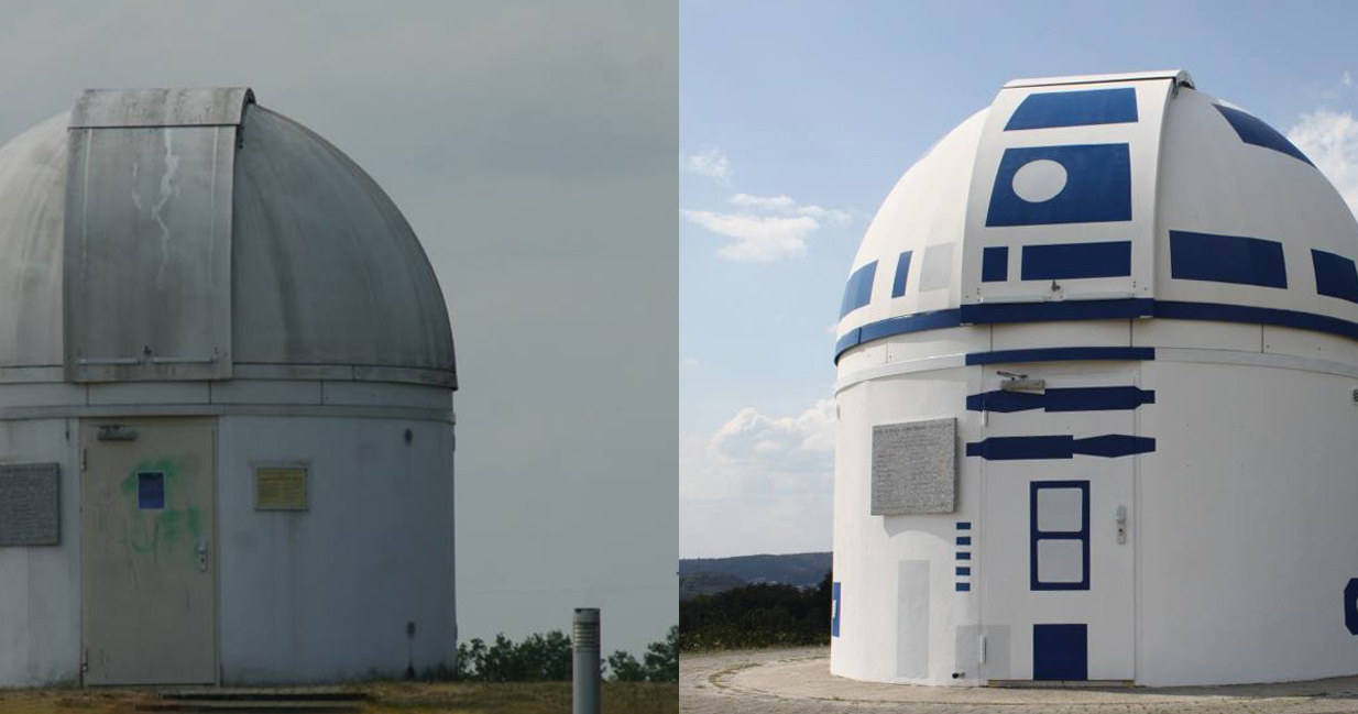 Obserwatorium astronomiczne przemienione w R2-D2 /materiały prasowe