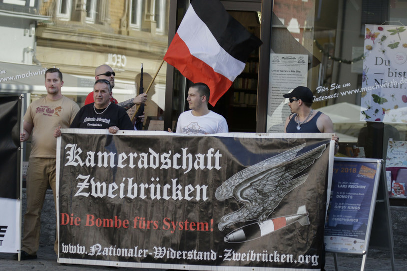 "Obserwujemy od lat brunatnienie Europy". Na zdjęciu: wiec neofaszystów w niemieckim mieście Alzey //PACIFIC PRESS/SIPA /East News