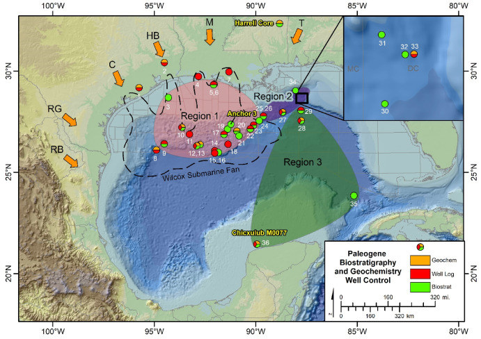 Obszar badań w Zatoce Meksykańskiej /Instytut Geofizyki Uniwersytetu Teksańskiego /materiał zewnętrzny