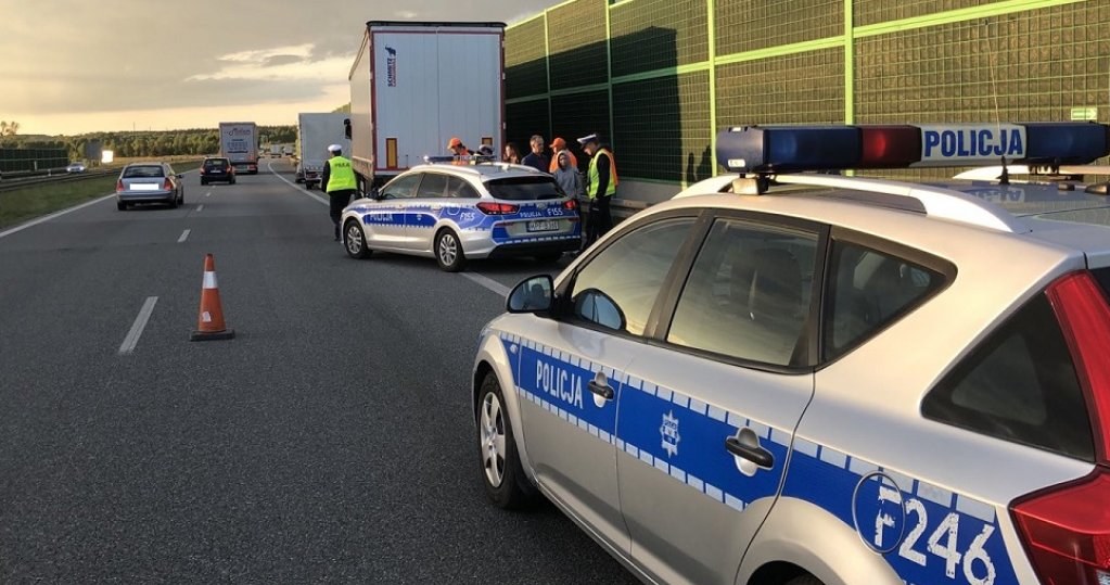 Obywatelskie zatrzymanie na autostradzie /Policja