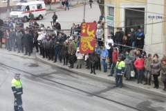 Oczekiwanie na prezydentów Polski i Rosji w Smoleńsku