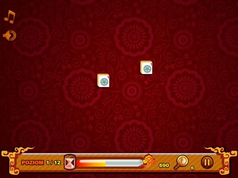 Oczyszczona plansza gry Click.pl Mahjong Link /Click.pl