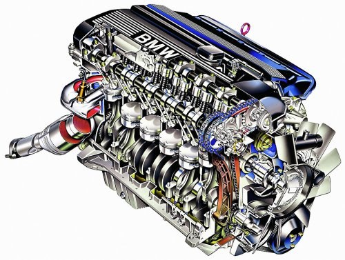 Od 1998 r. silniki M52 zostały wyposażone w układ zmiany faz rozrządu zaworów dolotowych i wydechowych Double Vanos. Wcześniej system obsługiwał tylko zawory dolotowe. /BMW