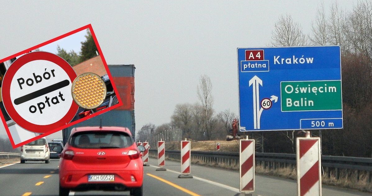 Od 3 kwietnia za 61 km odcinka A4 Katowice-Kraków Stalexport Autostrada Małopolska zainkasuje od kierowców 30 zł. Ten sam dystans na państwowej autostradzie kosztowałby 6,1 zł /Damian Klamka /Agencja SE/East News